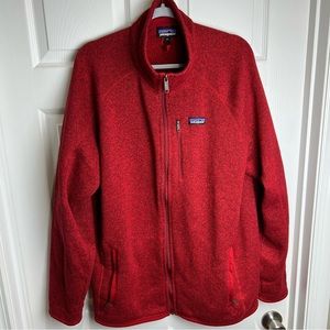 Patagonia Better Sweater Full Zip XXL Classic Red Fall 17
